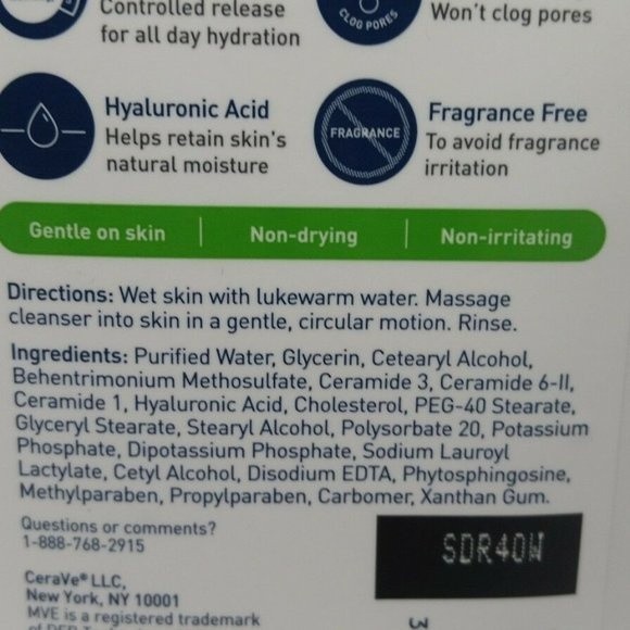 CeraVe Hydrating Facial Cleanser 5 Bottles - Picture 11 of 12